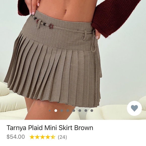Princess Polly Tarnya plaid mini skirt size 4 - Picture 5 of 5